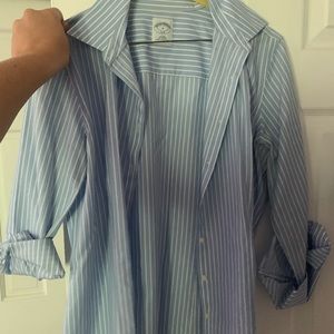 3/4 sleeve striped blouse